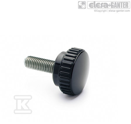 Knurled knob B.193/15-SST-P-M5x25 - B.193/15-SST-P-M5X25